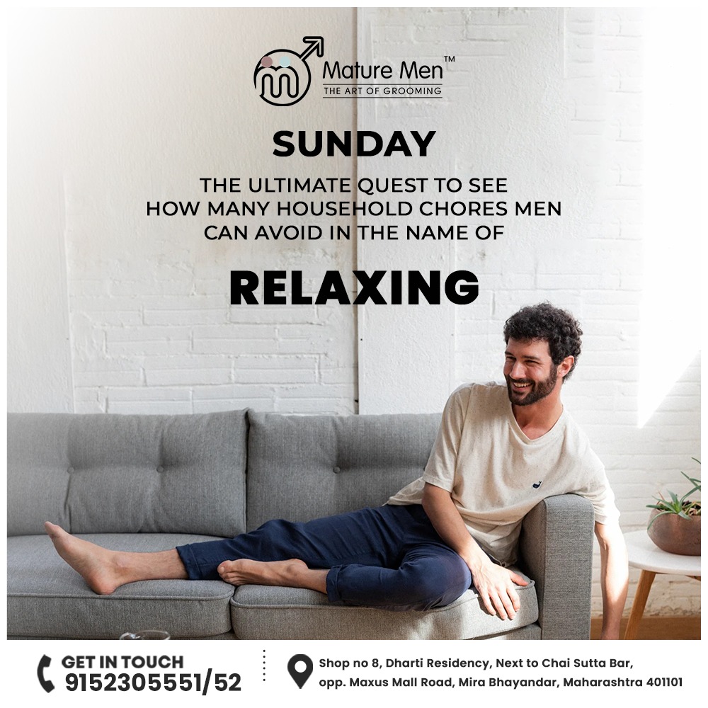 Who says you can't be a household hero and a relaxation champion at the same time? 😎💪   
#SundayVibes #menatwork  #maturemen #mirabhayandar #miraroad #selfcareday #hairoil #benefitsofoil #onionoil #ayurvedicoil #naturaloil #vitamincskincare #smallbusinessmumbai