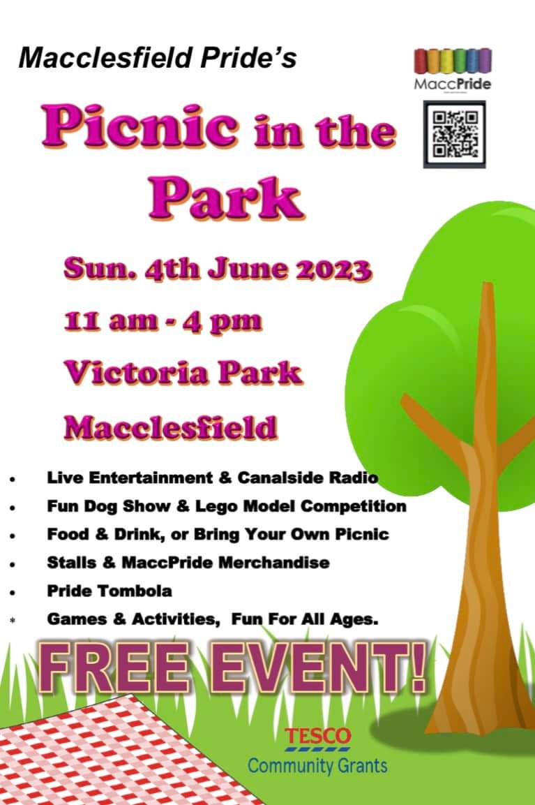 Hello folks! #1WeekToGo until our first ever #PicnicInThePark in #Macclesfield supported bu the @tesconews Community Grants.