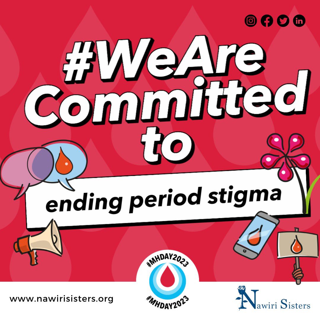 Happy #MenstrualHygieneDay . At #nawirisisters #WeAreCommitted to eradicating period stigma in Africa. Since inception, we have impacted 1500+ girls in various Kenyan communities through #menstrualeducation and provision of #sanitarypads 

#NawiriNaNawiri

 #MHDay2023
