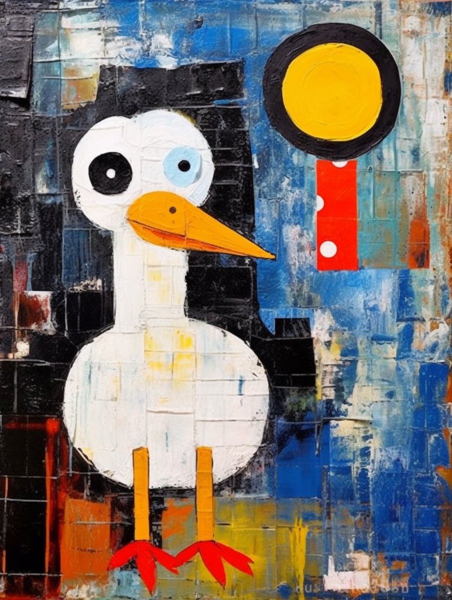 GameTutuNFT's tweet photo. 🎴The painting portrays a little duck watching a swan swimming, symbolizing the pursuit and longing for beautiful things.

📝 #00041 Duck and Swan https://t.co/FT86U06aCi @opensea

#abstractart #longing #pursuit #beauty https://t.co/BzBFUFKIUb