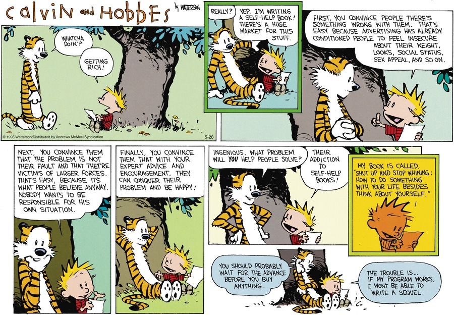 Calvin and Hobbes by Bill Watterson for Sun, 28 May 2023

#Calvin #CalvinandHobbes #Comics #DailyComics #CalvinHobbes