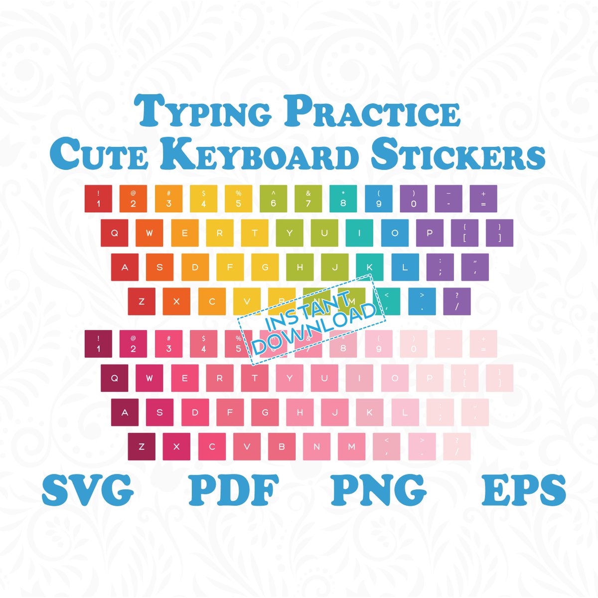 DigiArtistStore's tweet image. #typingpractice #KeyboardStickers #printablestickers
Typing Practice Cute Keyboard Stickers set includes 2 Rainbow color Keyboard Cover Stickers, each 1.5cm Key with 4 unique color schemes. Keyboard Key size is 1.5cm.

For Purchasing Contact me…
etsy.com/DigiArtistStor…