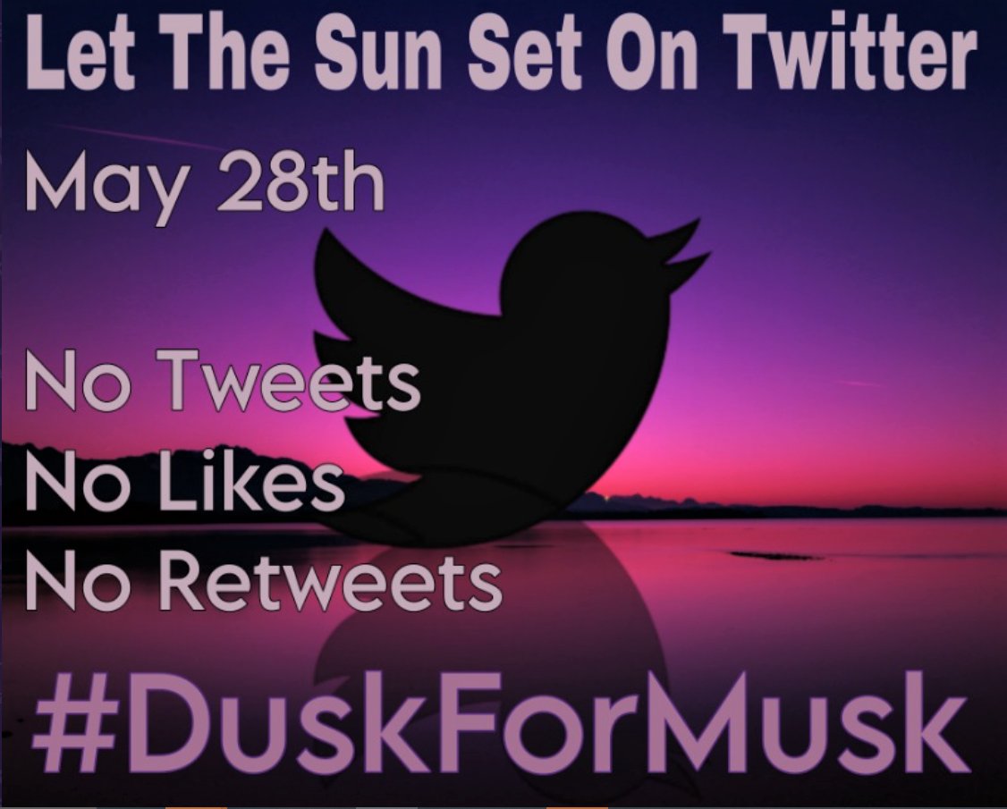 ItsLulu_7's tweet photo. Twitter black out May 28th, I won't be on this app, hope you won't either! - Feel free to join us over on the @Univ_ComradesNA server instead: https://t.co/TGvr7mMdzG and also you can follow me on my other socials media accounts (links in my bio) love yall ❤️
#DuskForMusk https://t.co/NZorxzPesO