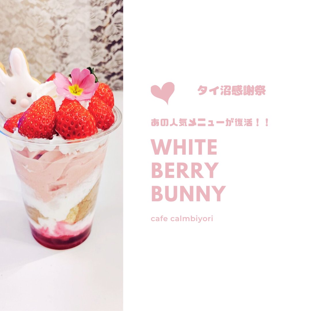 タイ沼感謝祭🇹🇭期間中、あの超人気メニューが復活！🐰🍓💗 🌟WINさん