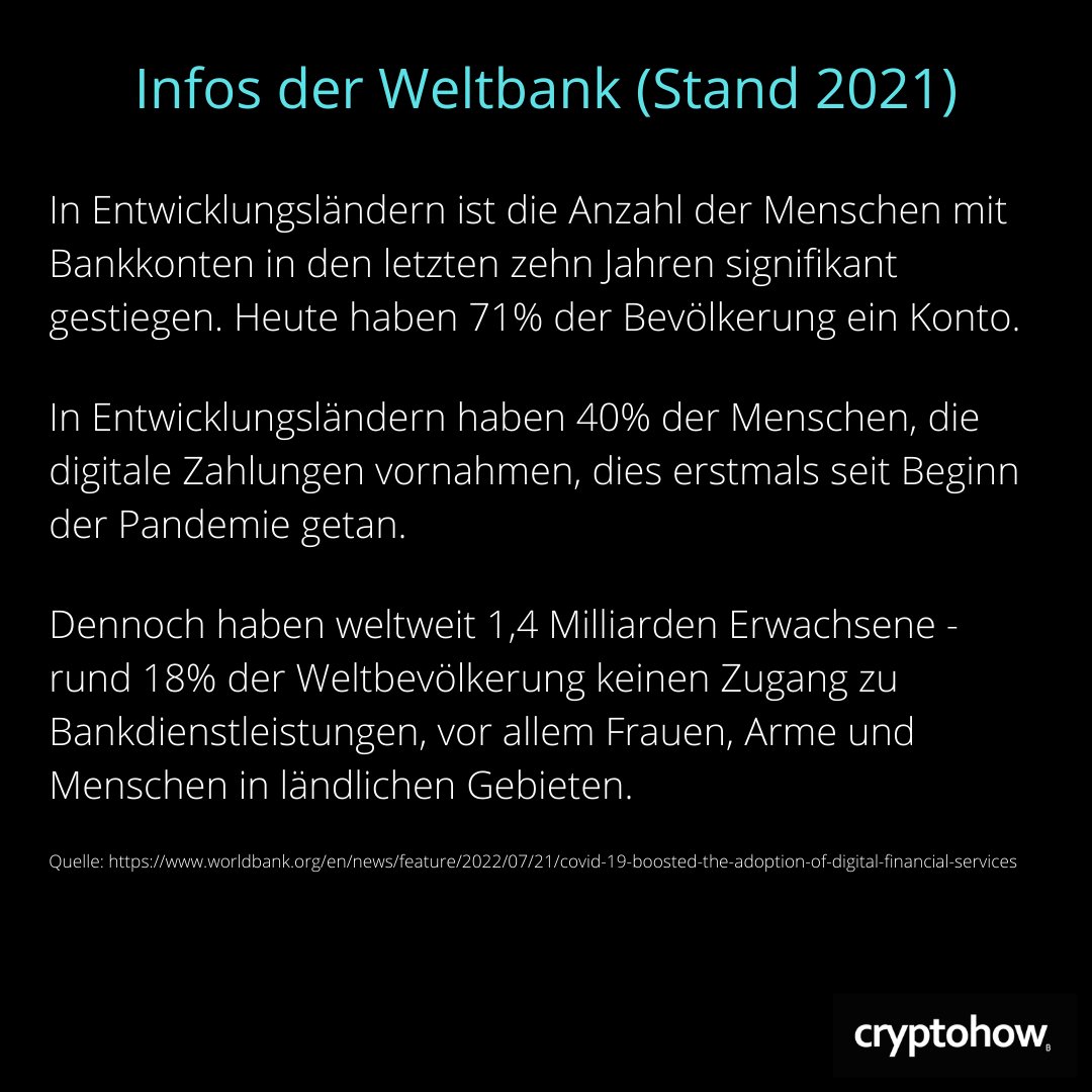 Cryptohowch's tweet image. Gleiche Chancen und eine bessere Zukunft. 🤜🤛💕

Für die regelmässige Dosis an Krypto-Knowhow!
  
#banked #unbanked #Bitcoin #trading #vonNullAufKrypto #Cryptohow #Investieren #cryptocurrency #DigitalAssets #Banking #Crypto #Defi #NFT #Swiss #Blockchain