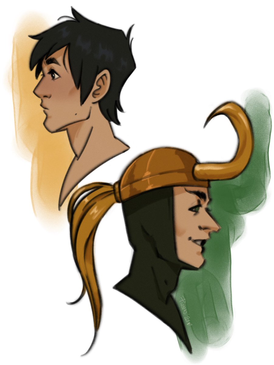 Loki busts, his human and past life 🐍