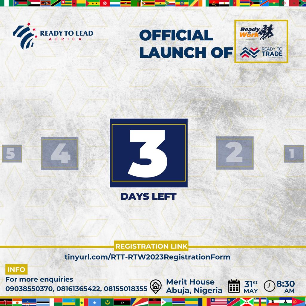 africa_ready's tweet photo. Are you:
- A business owner seeking to enter new markets across Africa?
- A skilled Talent looking to land or switch jobs?
- An employer looking to hire capable new talent?
Then the Launch of ReadyToTrade and ReadyToWork by ReadyToLeadAfrica is for you!
#ReadyToTRADE
#ReadyToWork
#ReadyToLeadAfrica
#AfCFTA