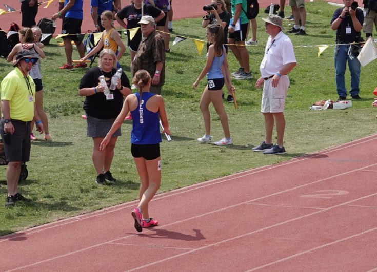 crossed the end finish line today. thank you washburn rural running💙🤍
