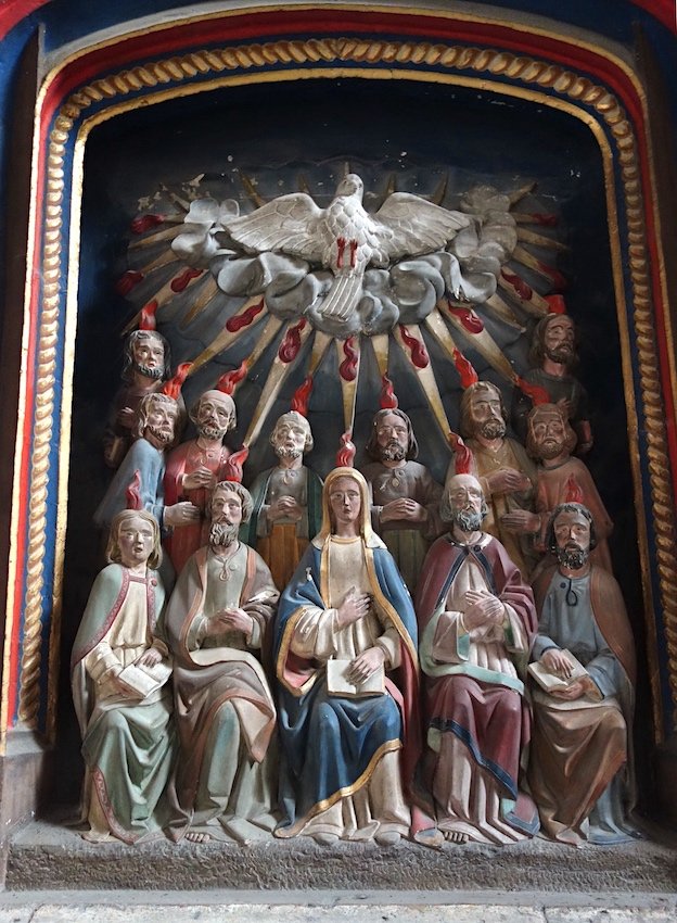 Belle fête de la Pentecôte à tous ! 🔥 🔥 🔥🔥🔥🔥🔥🔥🔥🙏

La Pentecôte - groupe sculpté - Cathédrale Saint-Pierre de Condom (Gers).

#Pentecôte2023