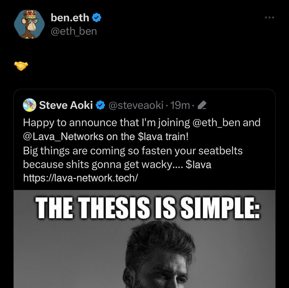 berndawgler 🛡️ (@berndawgler_x) on Twitter photo 🚀 Welcome to
<a href="/Lava_Networks/">AIRDROP FUSION ⚛</a>
! 🌌 Get ready to explore the future of AI🤖 memes, NFTs and gaming
🤑 Fair Launching On PinkSale 🚀
pinksa1e.finance/launchpad/0xD0…
✅ 30% Burnt🔥
✅ USDT Rewards💰
✅ Audit 👮
✅ Hard Cap 400ETH 🤝
✅ 5% Tax
✅ LP 🔒
🌐 lava-network.tech
$PSYOP 🚀 Welcome to
<a href="/Lava_Networks/">AIRDROP FUSION ⚛</a>
! 🌌 Get ready to explore the future of AI🤖 memes, NFTs and gaming
🤑 Fair Launching On PinkSale 🚀
pinksa1e.finance/launchpad/0xD0…
✅ 30% Burnt🔥
✅ USDT Rewards💰
✅ Audit 👮
✅ Hard Cap 400ETH 🤝
✅ 5% Tax
✅ LP 🔒
🌐 lava-network.tech
$PSYOP