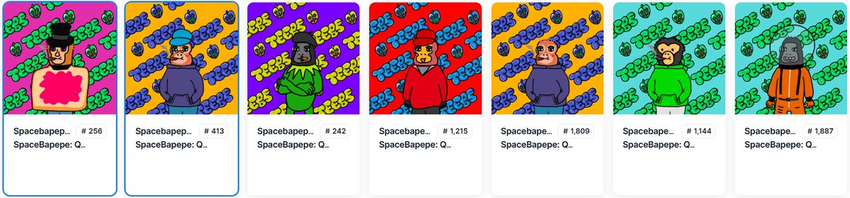 Matts_NFTing's tweet photo. Just nailed 7 X TEEEEEBs from the @spacebapepe collection.
This brings me too 10 of the cool lil dudes π
Bring me the #TEEBcoin
Let the games begin.
@spacebapepe @Shibaclubnft
@UASO_OFFICIAL @billionclubnft https://t.co/blBDh8GDNz