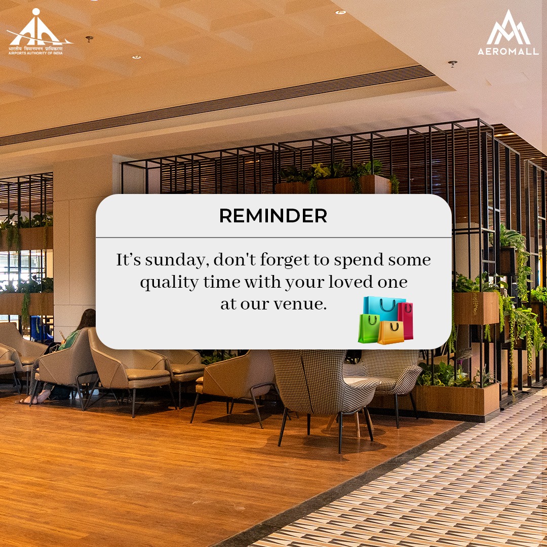 Come spend your long weekends at Aeromall. Shop Eat and spend a good time with your loved ones.
.
.
.
.
#Aeromallpune #puneairportmall #aai #punemalls
#mixeduseddevelopment #commercialofficespacepune
#multilevelcarparking #finedine #restaurants #foodcourt