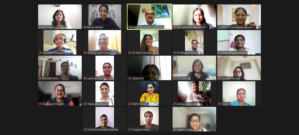 datta_vikram's tweet photo. Resolving to work together for the cause of #QI across various tiers of healthcare delivery systems, a phenomenal conclusion to the 2nd Members Forum of @nqocnindia . @MoHFW_INDIA @ISQua @UNICEFIndia @WHOSEARO @qualitycareNet @PIPSQC @QNhsrc @Nnfindia1 @k_semrau @drrajeshmehta https://t.co/R19zRBH9Hj