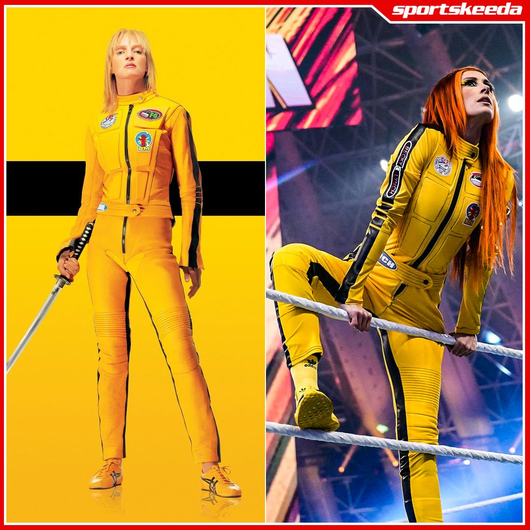 The Man's Kill Bill inspired gear from #WWENOC. 🤩 🔥
#WWE #BeckyLynch