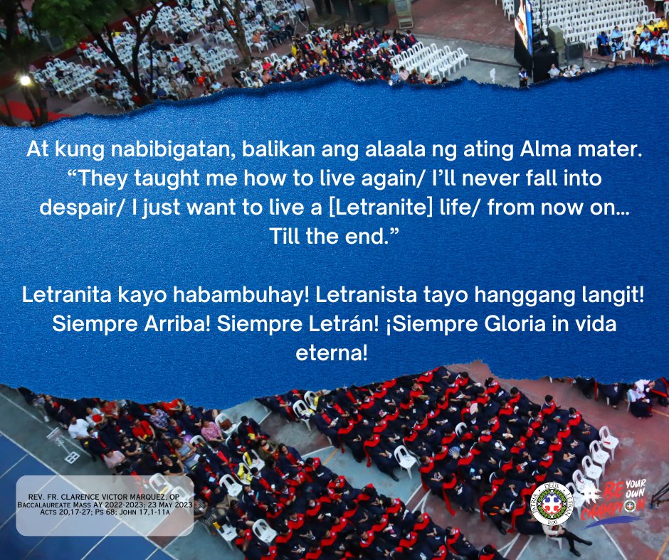 LetranOfficial's tweet image. 