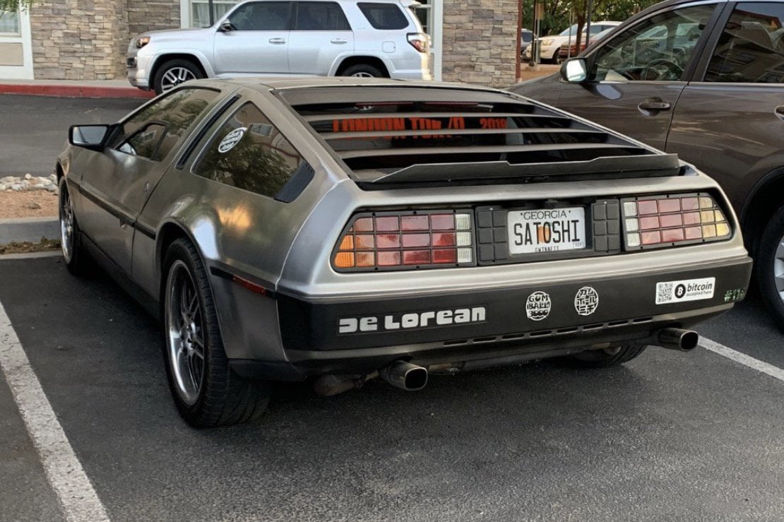 Ok folks, who’s bad ass Delorean is this? #Satoshi