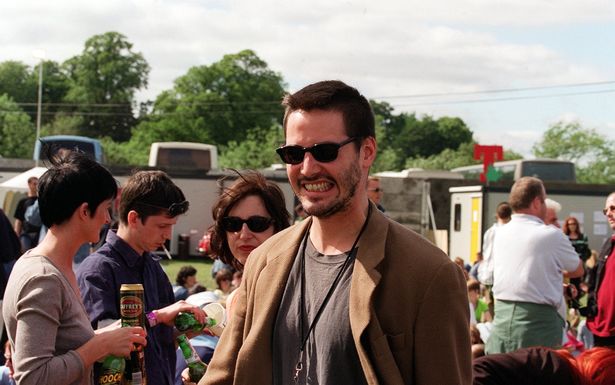 Keanu Reeves at T in the Park at Strathclyde Park, 1996.