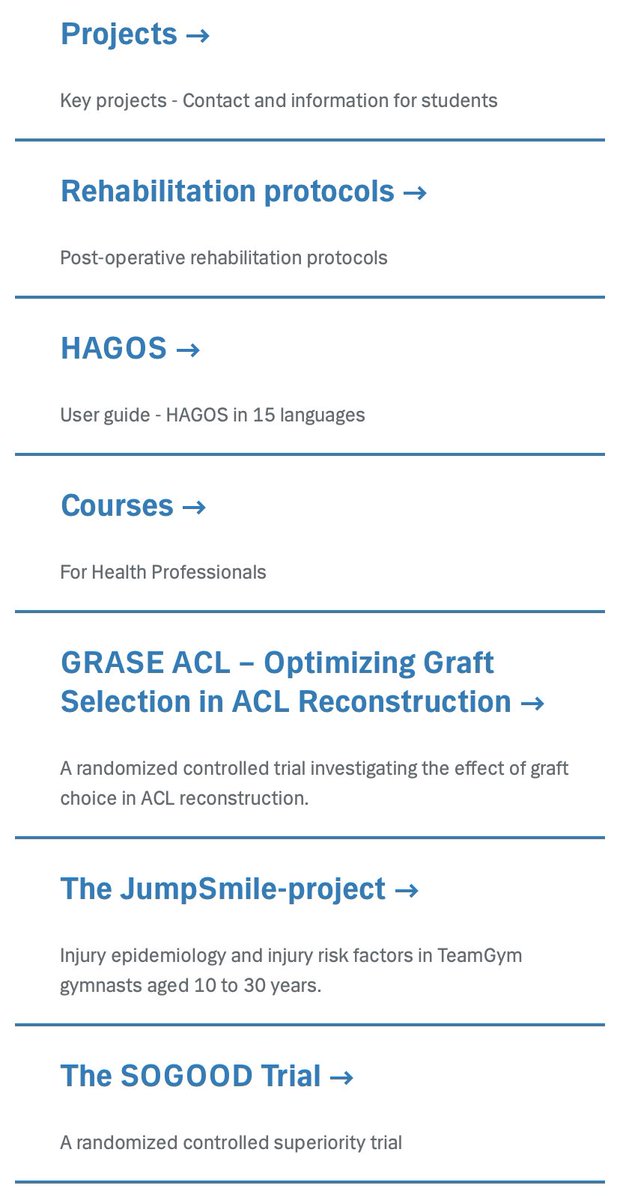 HAGOS in 15 languages can now also be downloaded for free on our @SORC_C website: hvidovrehospital.dk/sorc-c/hagos/P… You will also find scoring and instructions for both original and rasch validated versions🤩 HAGOS papers examples pubmed.ncbi.nlm.nih.gov/?term=Thorborg… Spread the word❤️