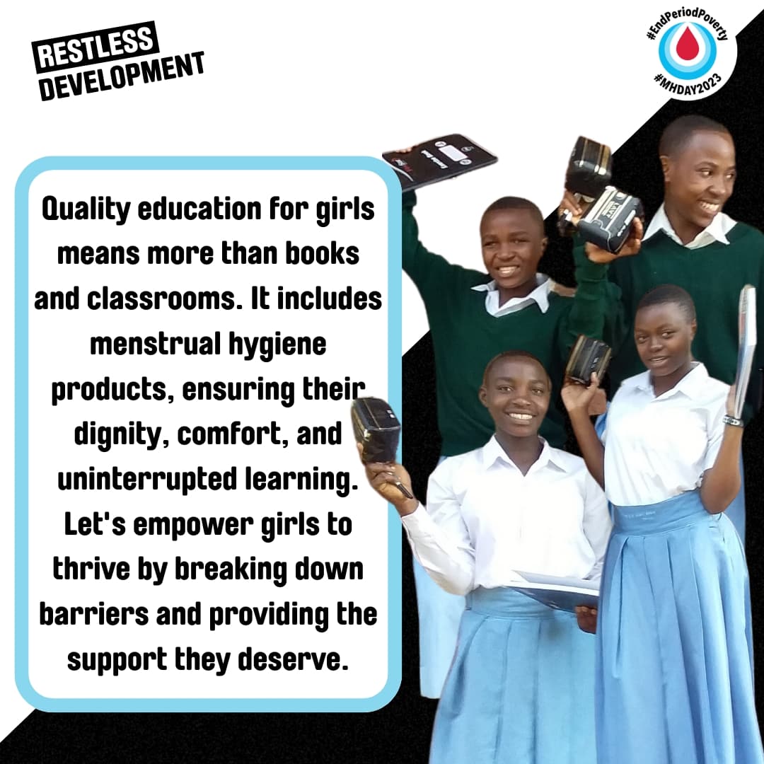 Empowering Girls: Education + Menstrual Dignity ✨💪

#YouthPower #MHDay2023 #WeAreCommitted #EndStigma #EndPeriodPoverty #MenstruationMatters