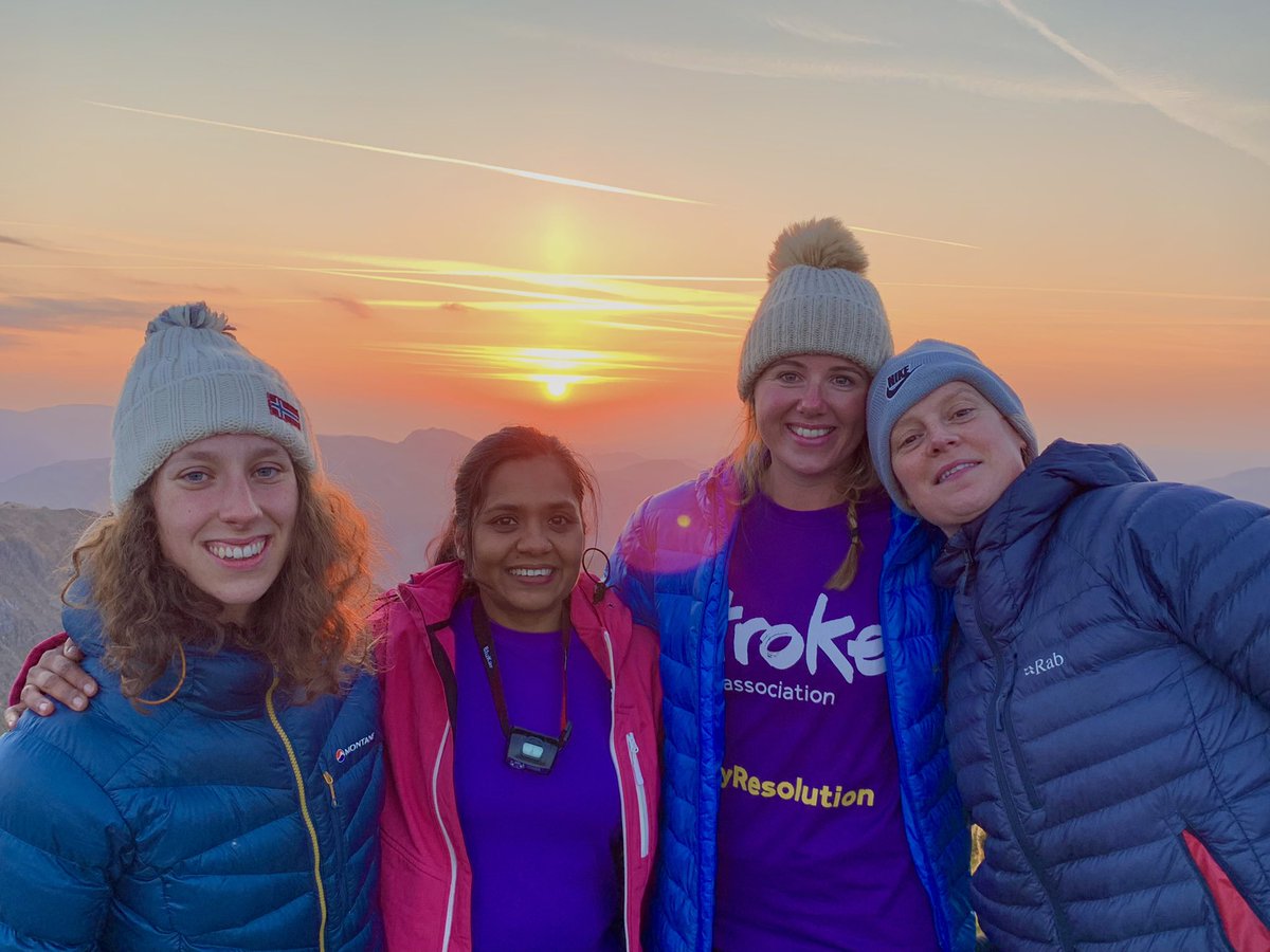 @BCUHBStroke  Team summited #snowdon at Sunrise fundraising for #stroke #amazingTeam #strokeawareness