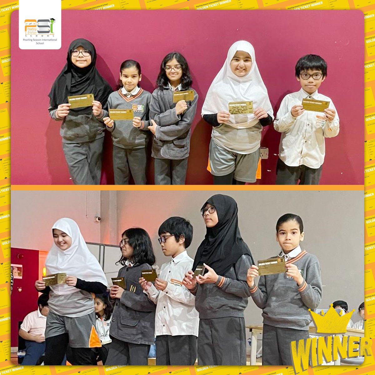 psisqatar's tweet image. Our weekly Learner Profile achievers wear their smiles with their rewards.

الفائزون بجائزة ملف المتعلم يعبرون عن سعادتهم بإستلام الجوائز

#learnerprofile #achievers #psi #pearlingseasoninternationalschoolofdoha