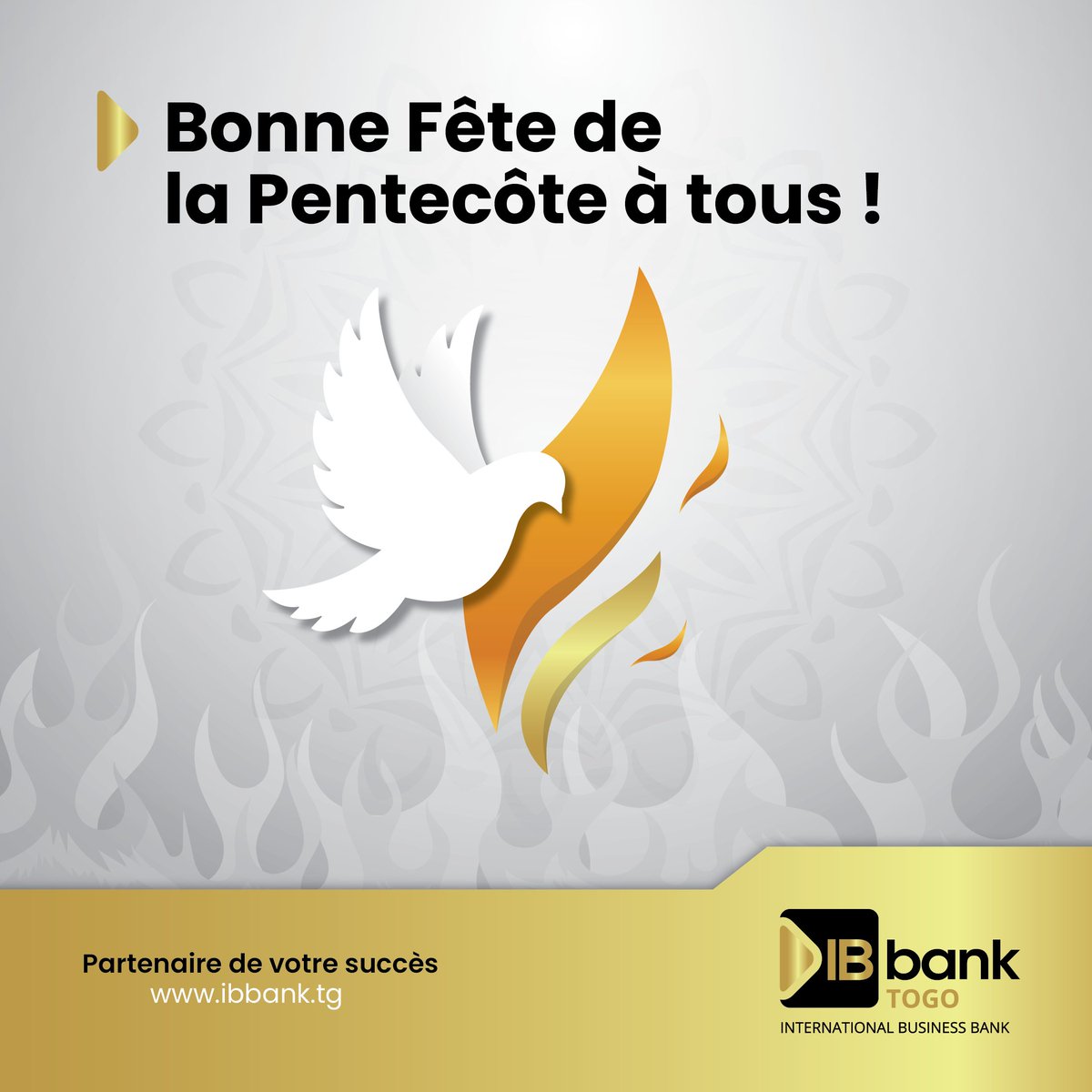 IB bank Togo souhaite à toute la communauté chrétienne une bonne fête de la Pentecôte !🛐✝️

#IBbankTogo #LaBanqueDigitale #pentecôte2023