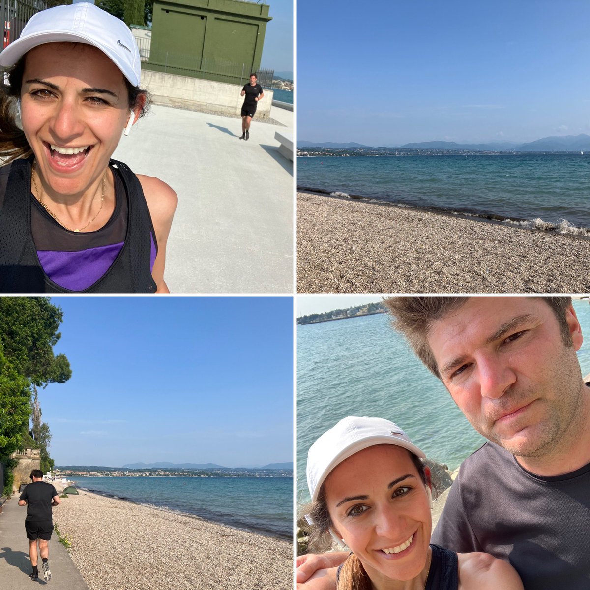 What a way to spend the morning in #lakegarda by running along it @MartinUsher20 one of the best bits of being abroad and exploring!! #wellbeing