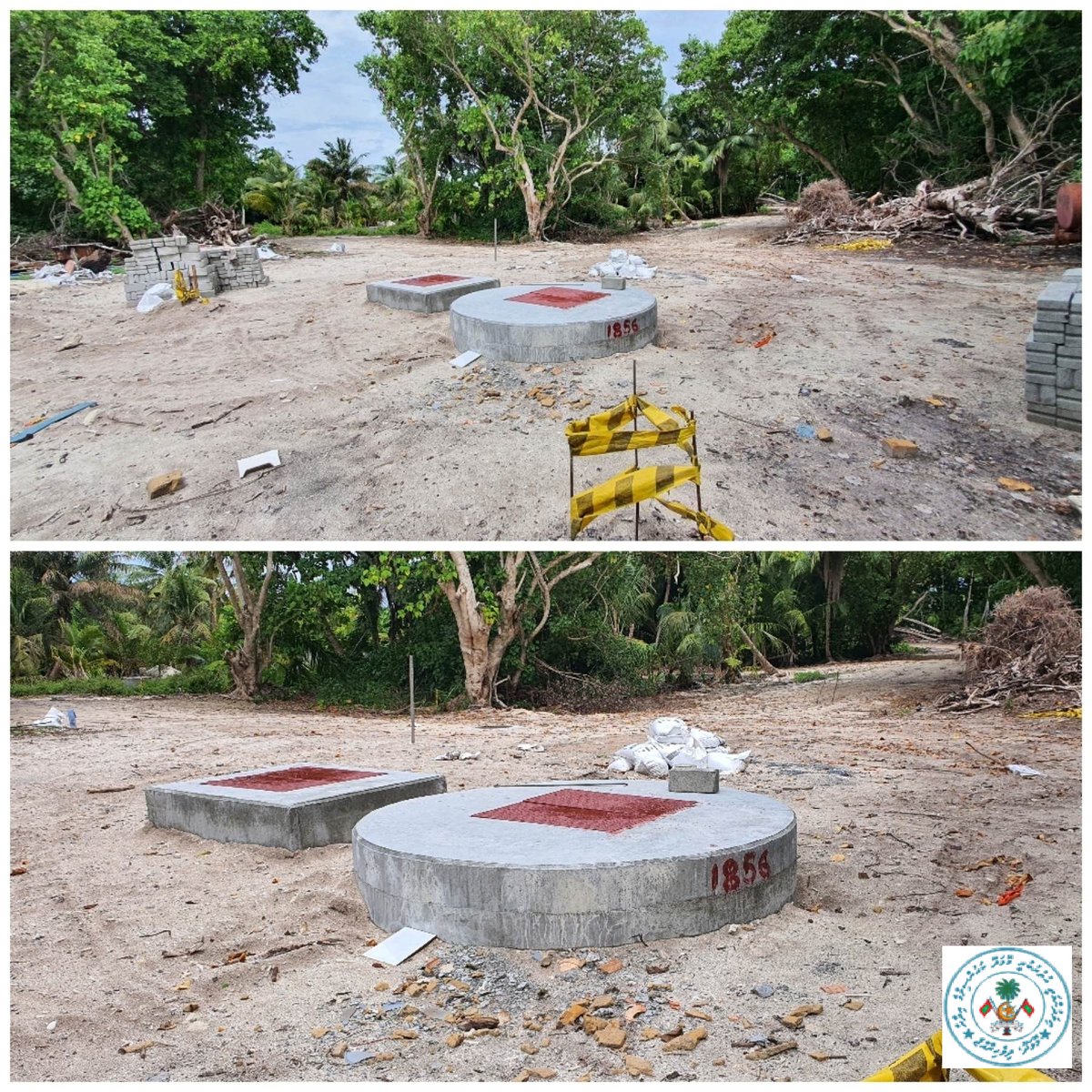 MolhadhoCouncil's tweet photo. Molhadhoo Water and Sewerage Project:
Water and Sewerage Network pipe-laying works, RO plant and Administrative building works and pump stations works are in progress. https://t.co/QbBpUG9zBE