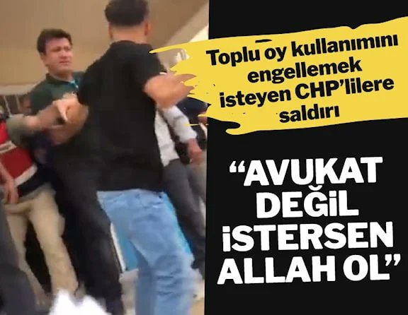Şanlıurfa’da toplu oy kullanmayı engellemeye çalışan CHP’lilere saldırı sozcu.com.tr/2023/gundem/sa…