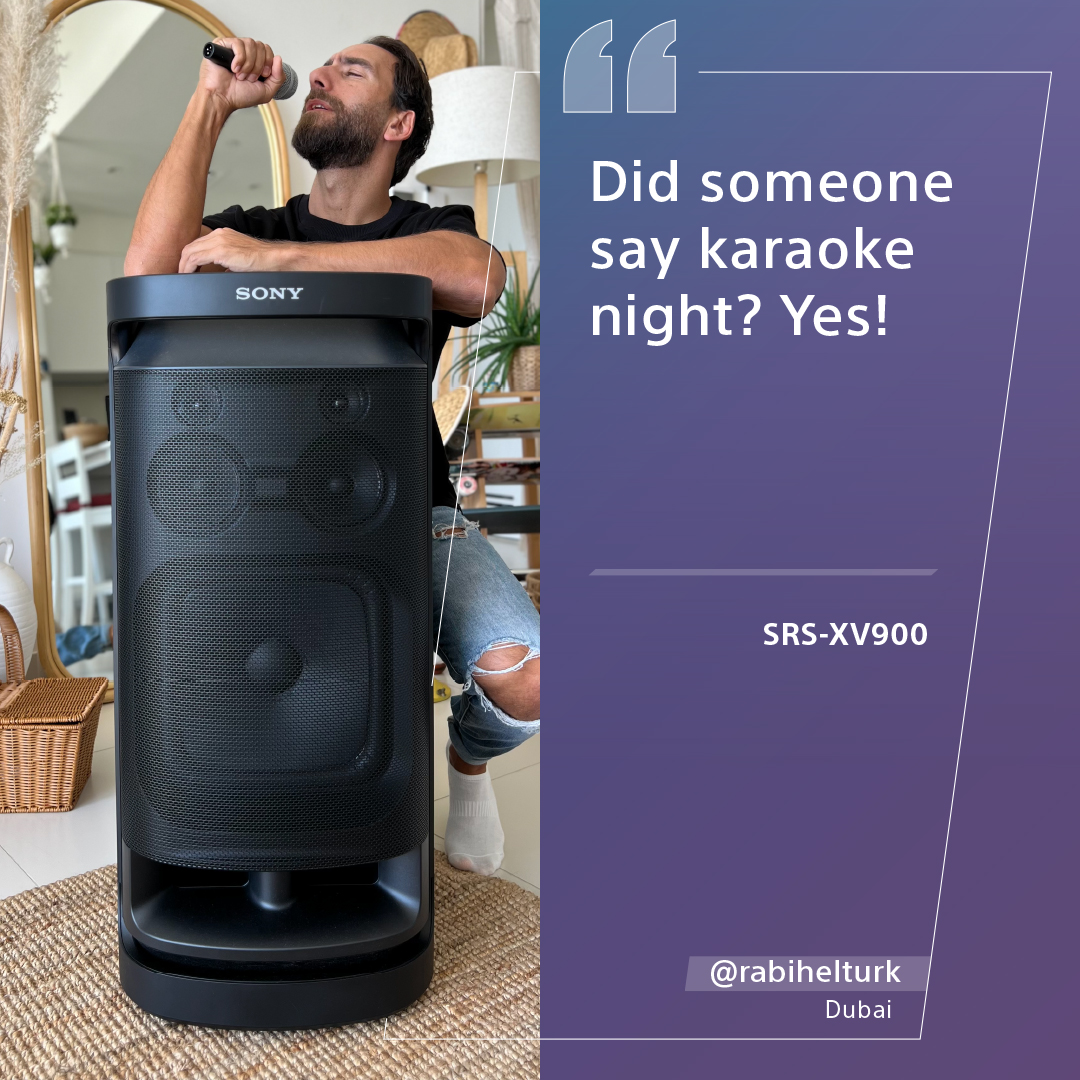 sony_india's tweet image. Sing your heart out with the Sony SRS-XV900’s double-tracking feature via the Fiestable mobile #app.

Learn More: bit.ly/3oIEDZn
Shop now: bit.ly/43pVhvu

#LiveLifeLoud #Speaker #Karaoke #Music #party