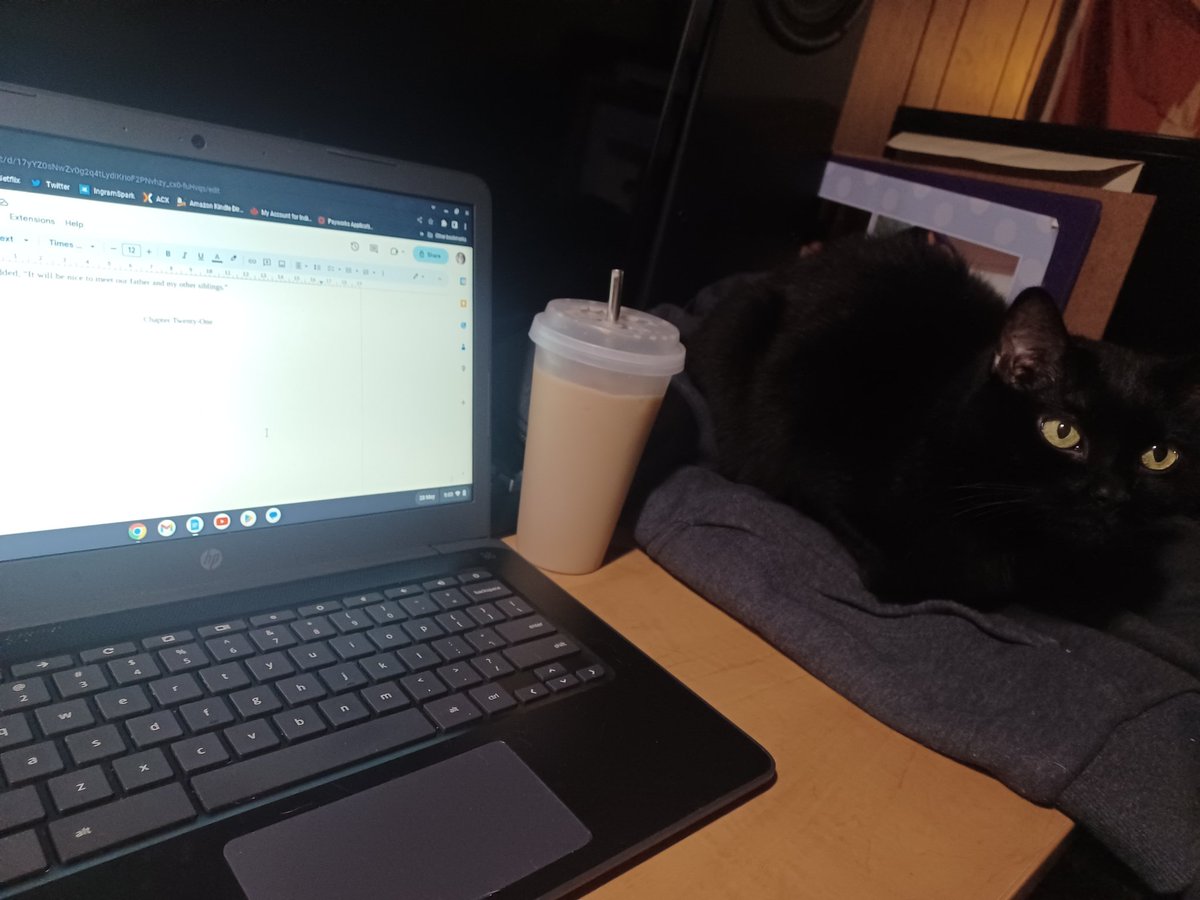 KatieThorntonK's tweet photo. #amwriting #yafantasy #yafantasyreads #aquestforherroots
Got my morning iced coffee and Andromeda waiting for pets. A load of dishes in the dishwasher, and the kids gathered up their dirty clothes to be washed too. It's supposed to be a hot day today too here in Huron County! https://t.co/31DDPGL6TT