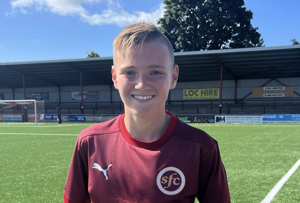 Proud dad alert ‼️ Another 4 goals today (incl goal of the day) for the lad before being taken off to accommodate a red card 12 mins into the 2nd half, taking his tally to 47 goals this season.🤞for another 3 next week to make it 50.  Keep going son 👏👏<a href="/sfcwitc/">Stenhousemuir FC Community Foundation</a> <a href="/StenhousemuirFC/">Stenhousemuir FC</a>