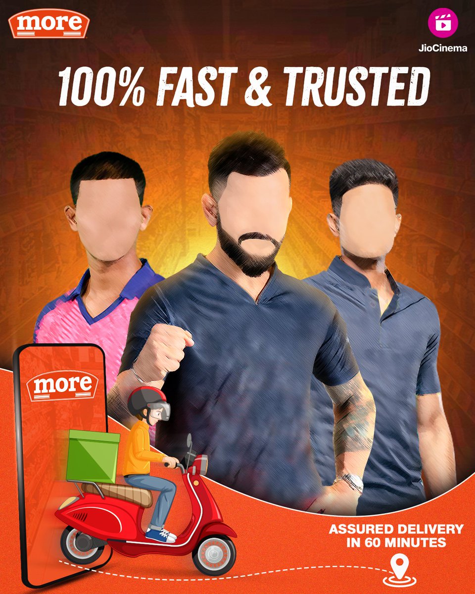 HotstarReality's tweet image. Always delivering 💯 percent, just like these superstars 🏏  

Can you guess the players?  

#MoreApp | @moreretail