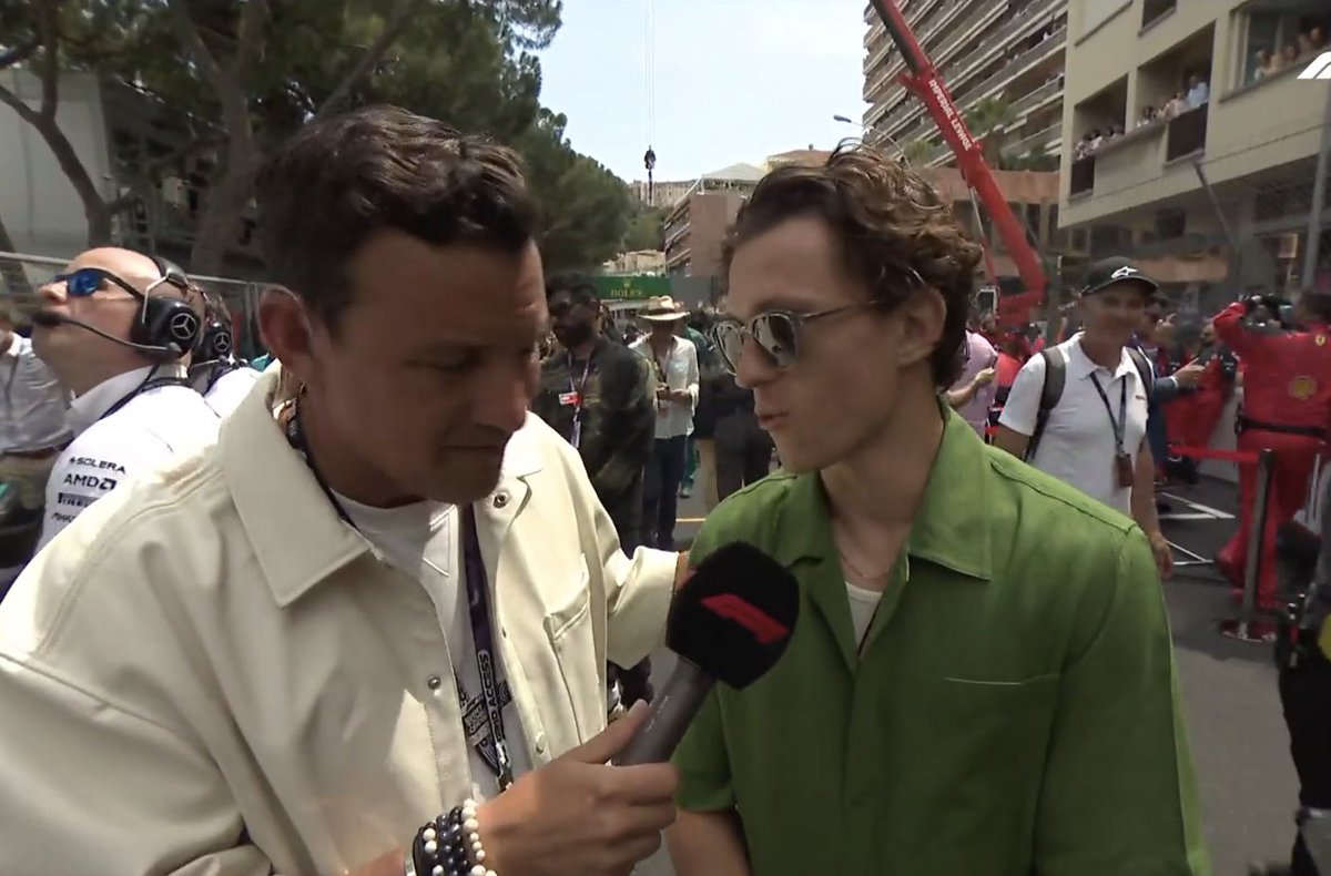 fiagirly's tweet photo. #MonacoGP 🇲🇨: Tom Holland when asked who he’s rooting for: “Lewis. Always!” https://t.co/C1qeWlEO9V