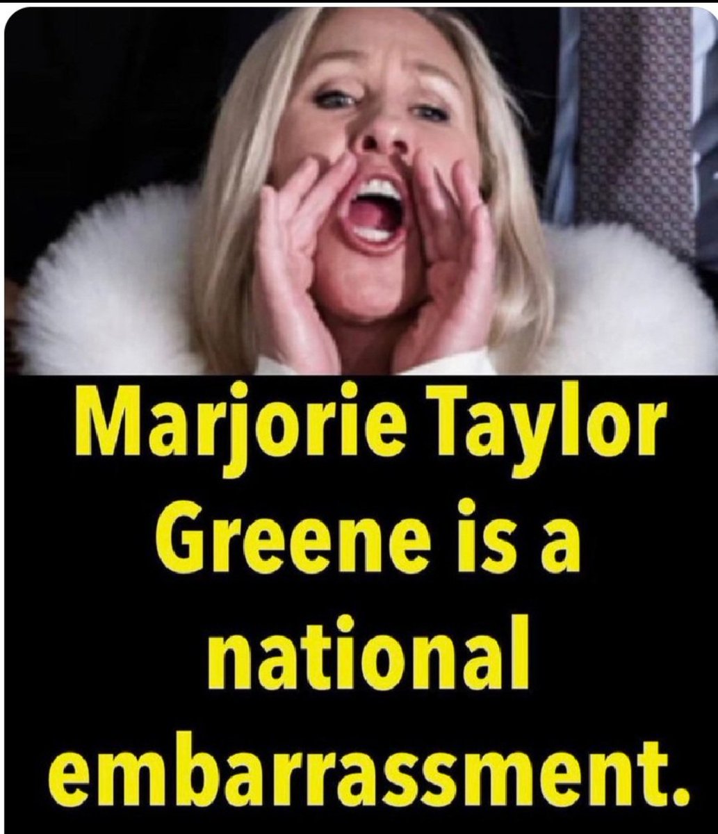 <a href="/OccupyDemocrats/">Occupy Democrats</a> Just another example why MTG doesn't bong in Congress.   
#Loser 
#failure