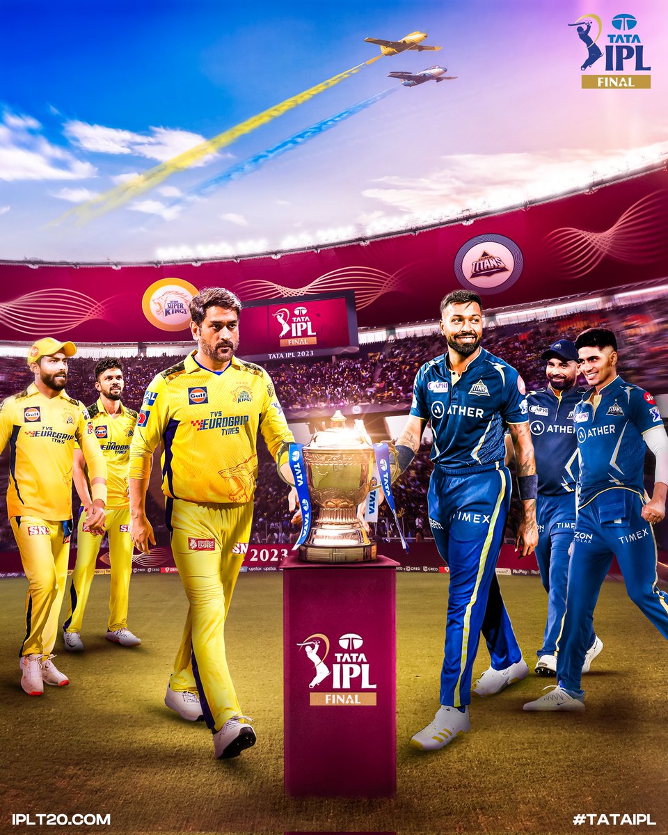 Rajujoshi_'s tweet photo. Inching closer to the ultimate showdown ⏳

It all boils down to this 👊

Who will emerge victorious in the #Final 🏆 

#TATAIPL | #CSKvGT 
#rajujoshi 
#rajasthan https://t.co/k9dvZTCljh