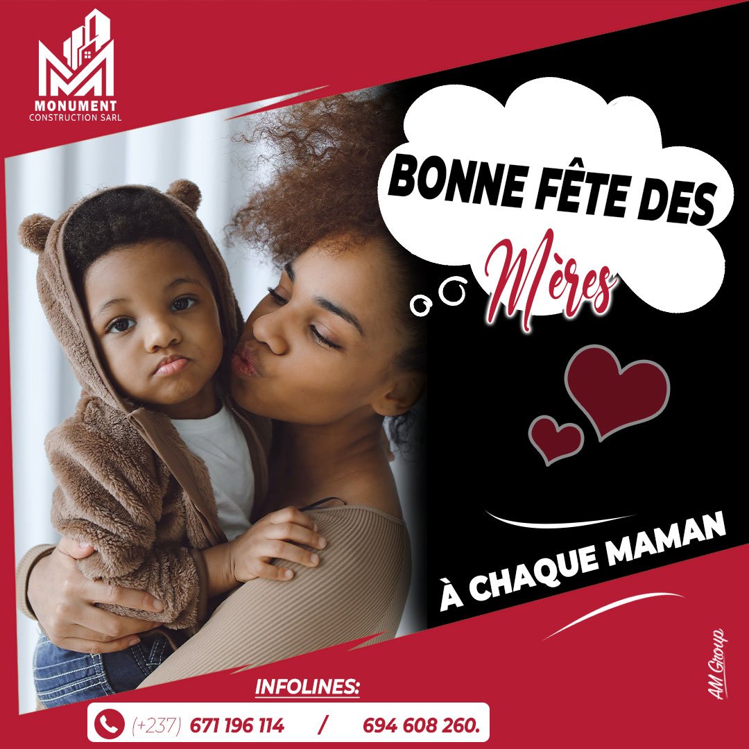 MONUMENTCONSTR1's tweet photo. Une mère c'est la fondation de toute une vie☺️🥰  

Merci pour TOUT.
Bonne fête maman.
#Mothersday2023 
#fetedesmeres2023 
#construction #rénovation #bâtiment
 #MNT https://t.co/2eNtEeRgGp
