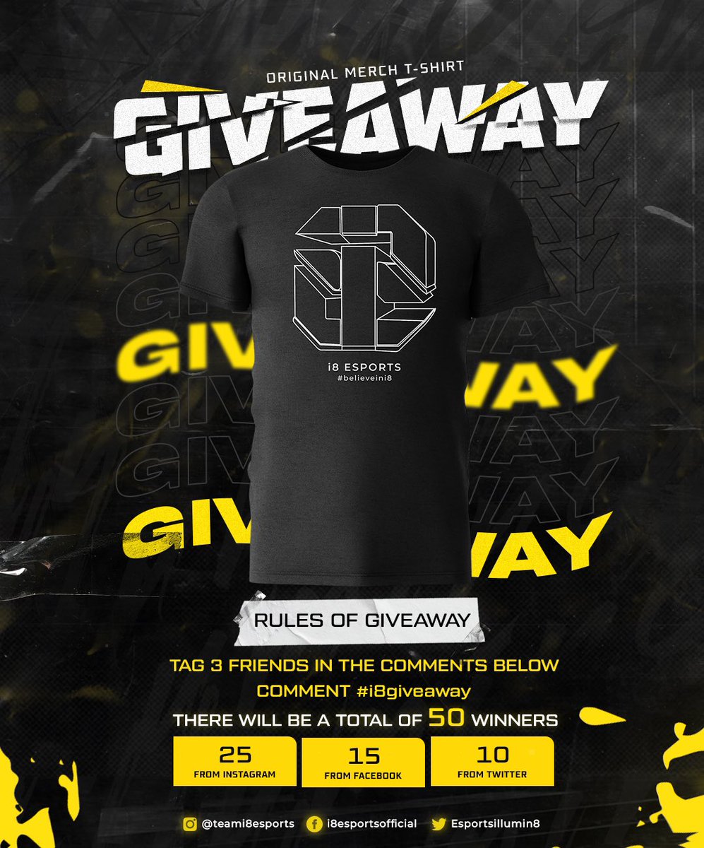 EsportsIllumin8's tweet photo. We want to thank our fans for showing upmost devotion towards the voting for PMWI All Stars. What better way to thank our fans than with a giveaway. . 

Disclaimer ~ This giveaway is applicable on Instagram, Facebook and Twitter. I'm https://t.co/KsCTj3kI1y