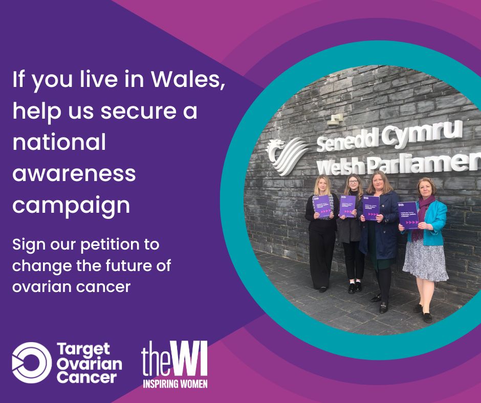 ❗ Sign our call to action to end the awareness crisis. 

If you live in Wales, we need you! Demand that the Welsh government take urgent action and fund a national awareness campaign for #ovariancancer. 

<a href="/TargetOvarian/">Target Ovarian Cancer</a> <a href="/NFWIWales/">NFWI-Wales</a>

➡️ Sign here: bit.ly/3MZOFPn