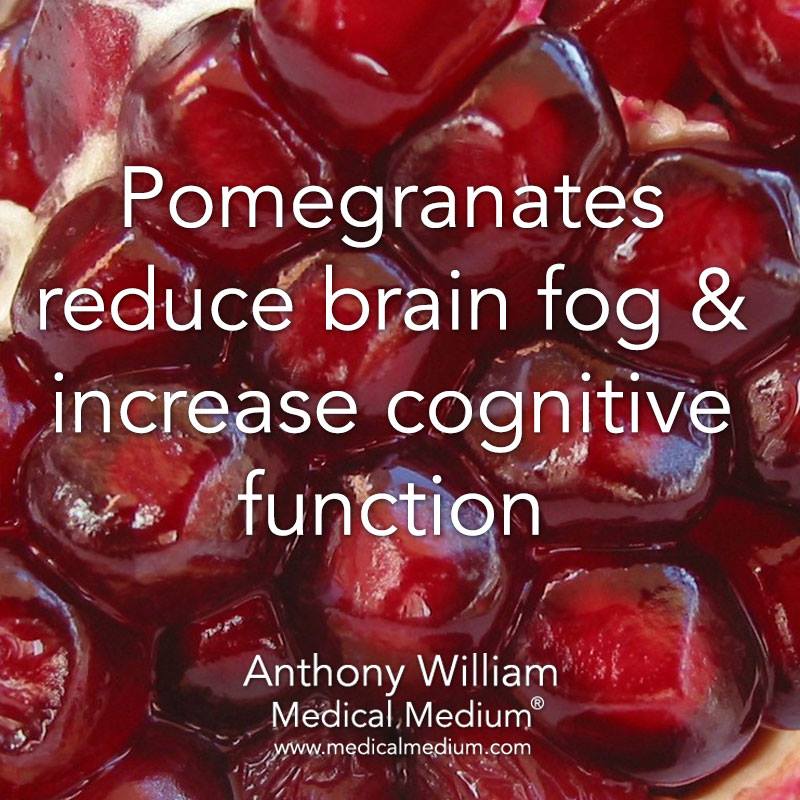 #Pomegranates reduce brain fog & increase #cognitive function