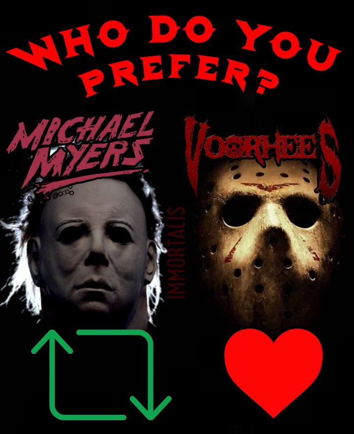 Who do you prefer?

#Halloween #FridayThe13th