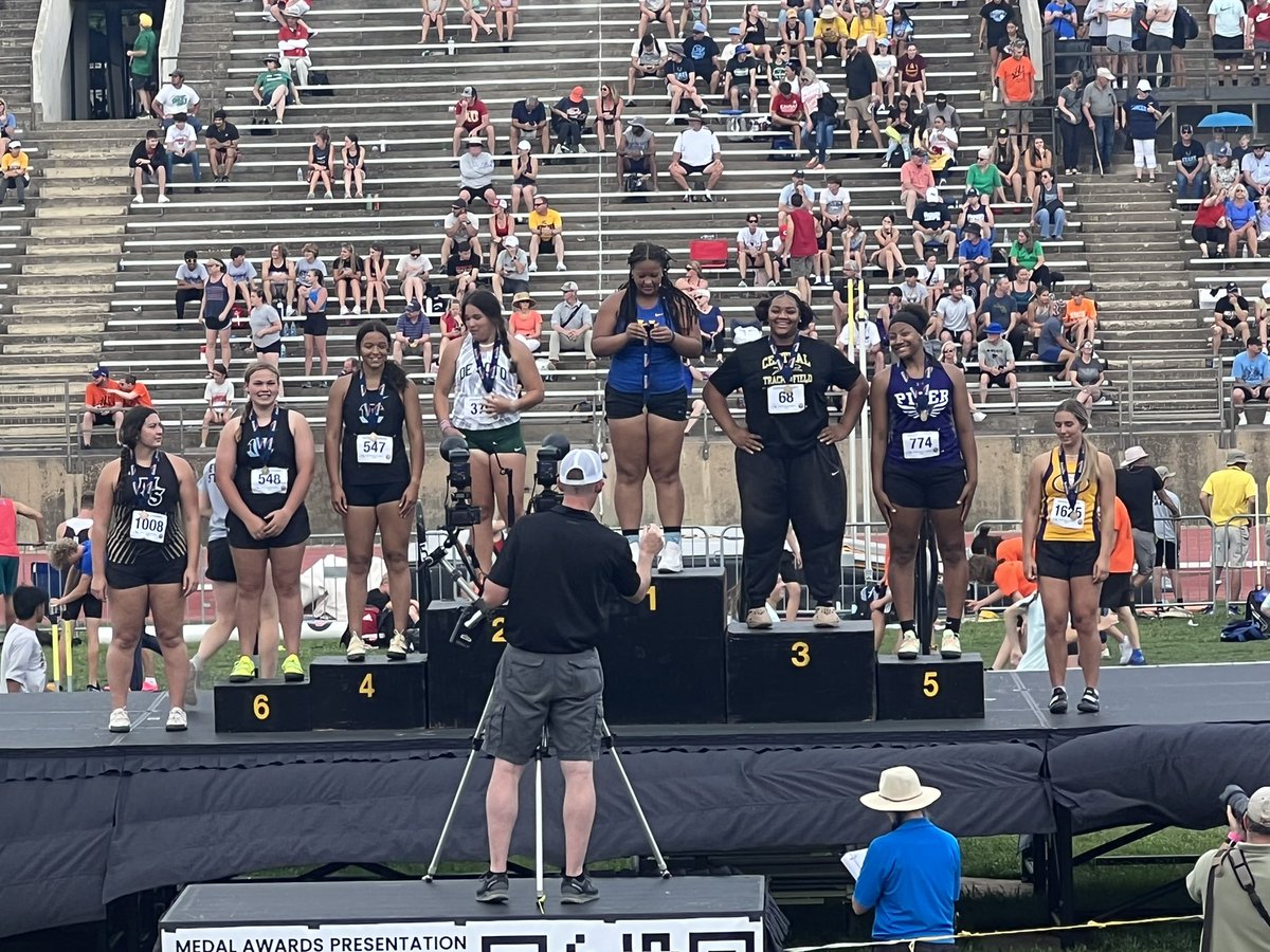 Congrats to the Hutch High Girls Track Team for placing 7th in The Class 5A State Track Meet out of 31 teams!!  We are proud of You!!  Anna Cullens is the 300 meter hurdle champion-Azariah Dawes -Long Jump Champion, and Aiyanna Green - Shot Put Champion! 💙🥇💙🥇💙🥇