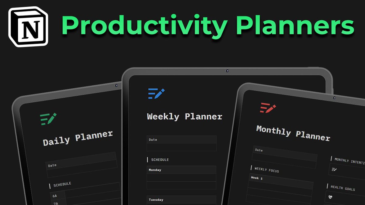 chrisnotion's tweet image. "I’ll do it tomorrow”
Lame excuses like these need to stop.
So I built these 3 Notion Productivity Planners.
To help you beat procrastination in 2023!
Will cost $10, but FREE for the next 24h if you:
1. Follow me (so I can DM you)
2. Like & Retweet
3. Reply “SEND”