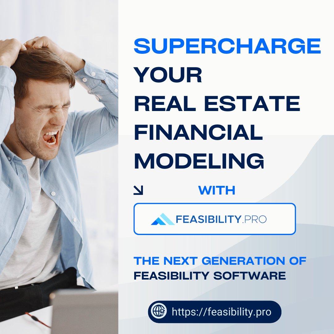 Feasibilitypro's tweet image. 🚀⚡ Supercharge Your Real Estate Financial Modeling with  Feasibility.pro!   💼💡 Unleash the power of accurate projections,  streamlined analysis, and confident decision-making.   Elevate your game in property investment! 🏢💰   #RealEstateModeling #PropertyInvestment