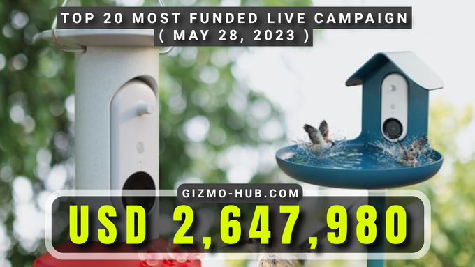 top 20 most funded live crowdfunding may 2023