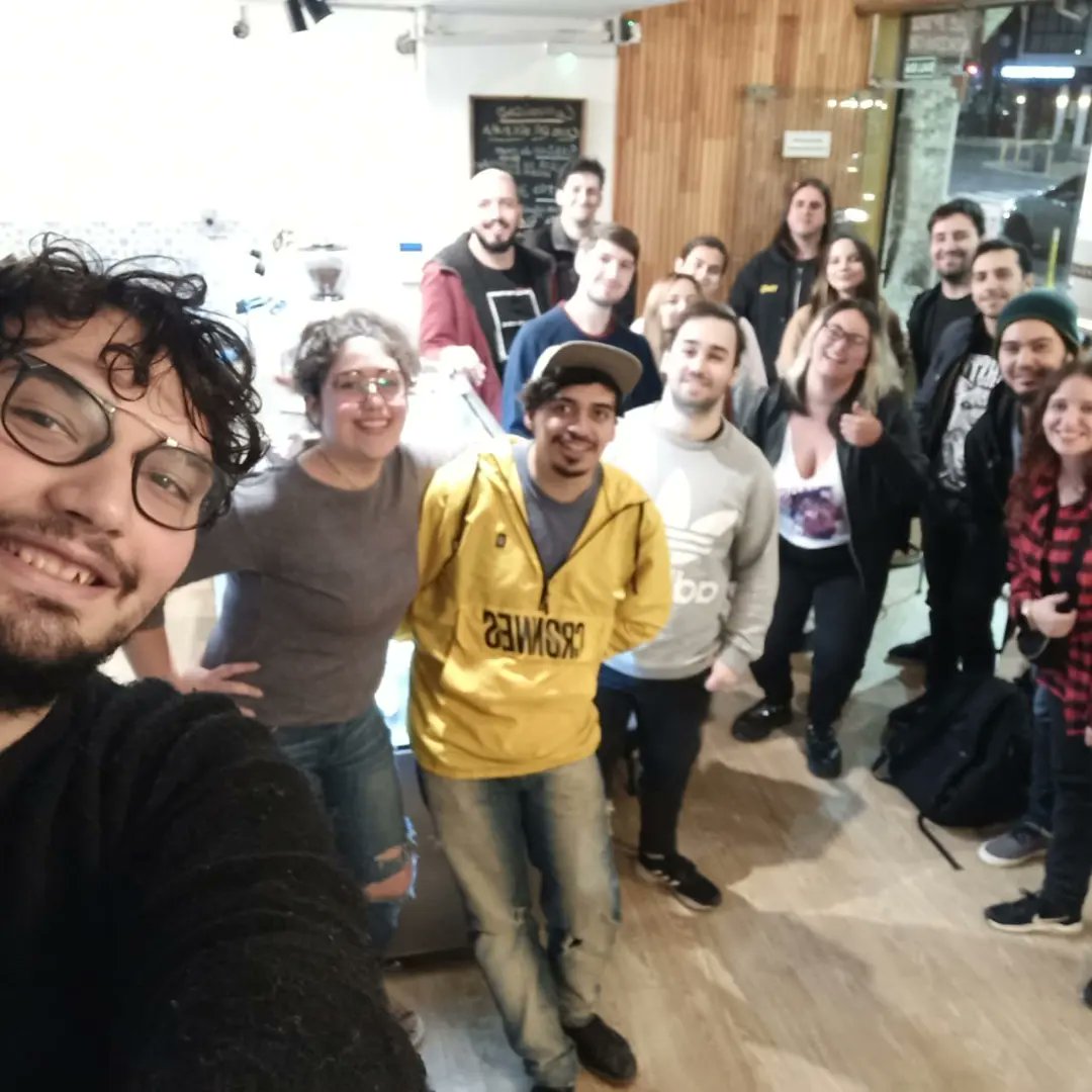 LPGameDevs's tweet photo. Muchísimas gracias a todos los que formaron parte de #LPGameJam! Fue hermoso ver tanto talento en un solo espacio ✨

Estén al tanto de nuestras redes para futuros eventos, es muy posible que los haya!! 

Y nuevamente, agradecemos muchísimo a Cafe Society por darnos un espacio ☕ https://t.co/p461WJzUJQ
