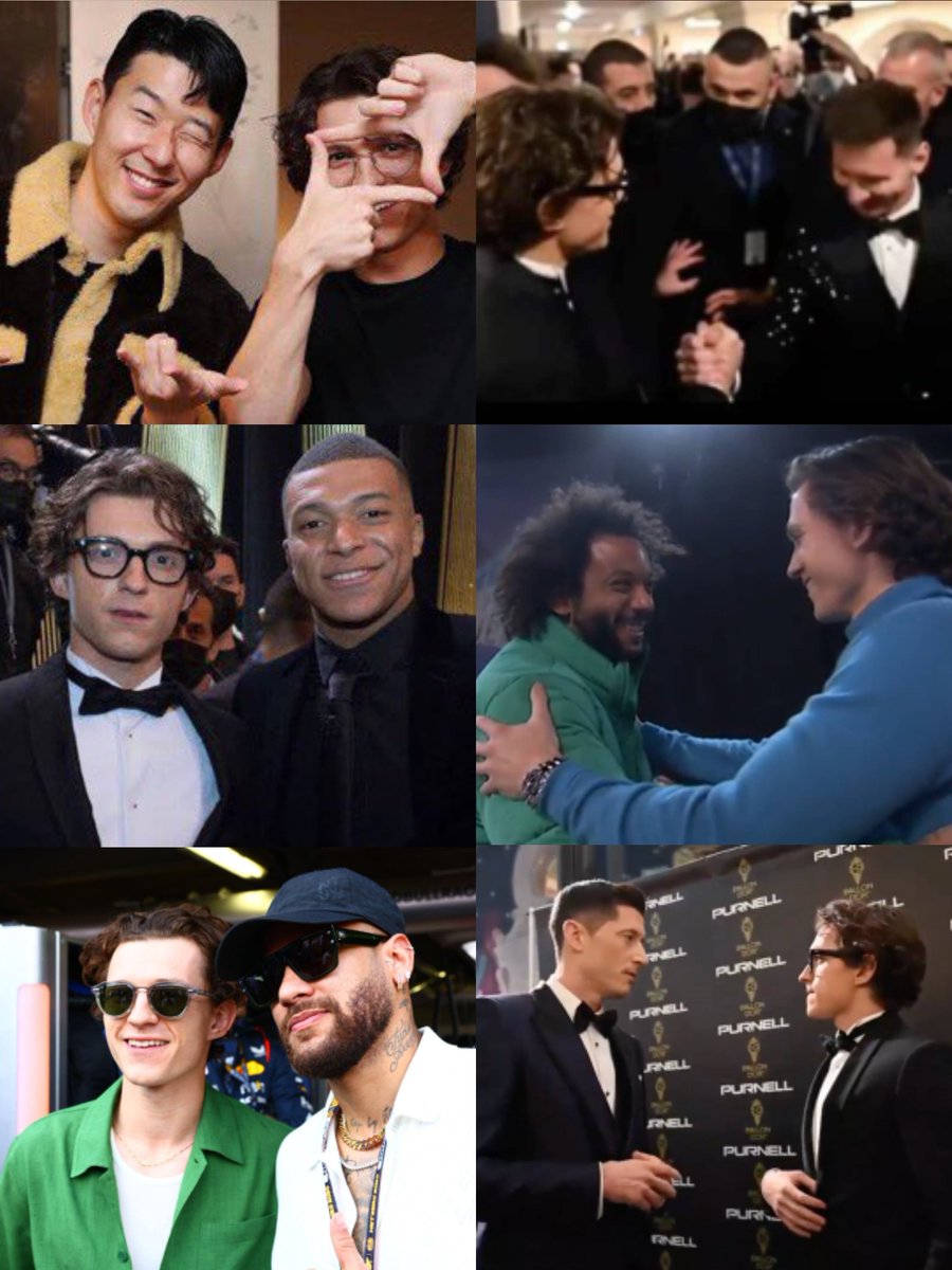 Tom Holland collecting football players like infinity stones he's just like me