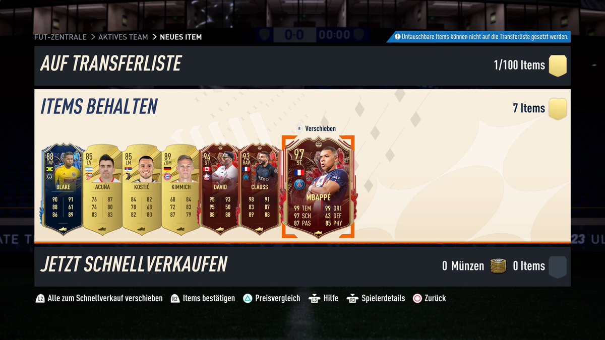Qualifier mit 5-3 out 
gegen <a href="/EmreYilmazz80/">Emre Yilmaz</a> kannste halt nichts machen 🐐
TOTS Mbappe FIFA 22 &amp; FIFA 23 ✅🇫🇷