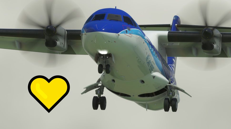 AvionChibi's tweet image. 🇨🇦315日 #ATR くん✈彼のステキなお口と両足をごらんください😍しかし今日はオートランディングしてくれませんでした😳空港小さいから？
#Newfoundland  北上中 #CCP2 #ExploitsValley #日本からフランスに帰るフライト🇯🇵🛩️🇫🇷#msfs2020