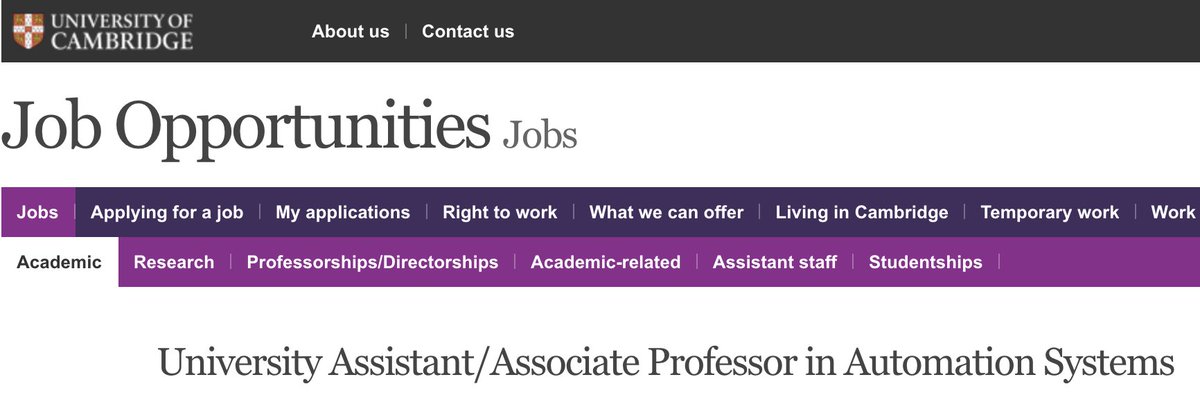 Tim Minshall (@tim_minshall) on Twitter photo Deadline approaching for this exciting opportunity at <a href="/IfMCambridge/">Institute for Manufacturing (IfM)</a> <a href="/Cambridge_Eng/">Engineering Dept</a>
University Assistant/Associate Professor in #Automation Systems
jobs.cam.ac.uk/job/35405/
#industrialautomation #industrialrobotics #automation #manufacturing Deadline approaching for this exciting opportunity at <a href="/IfMCambridge/">Institute for Manufacturing (IfM)</a> <a href="/Cambridge_Eng/">Engineering Dept</a>
University Assistant/Associate Professor in #Automation Systems
jobs.cam.ac.uk/job/35405/
#industrialautomation #industrialrobotics #automation #manufacturing